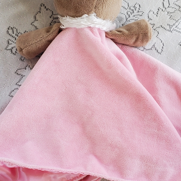 Baby Starters Thank Heaven For Little Girls Teddy Bear Lovey Security Blanket - Picture 4 of 6